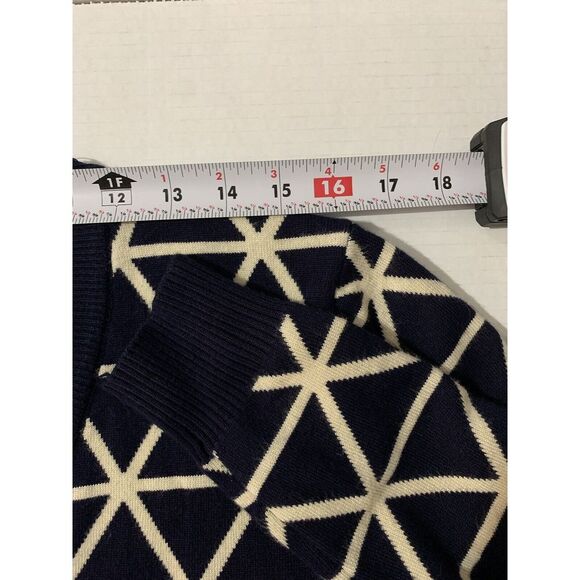 Polo Ralph Lauren Geometric Cardigan Sweater Women's Small Youth XL Dual Layer - Picture 11 of 12